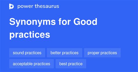 best practices synonyms|44 Words and Phrases for Best Practices .